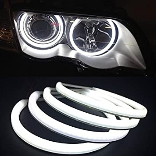 Set Angel Eyes LED Cotton pentru BMW E90 fără lupă, lumină albă, 12V (H-COT-W03)