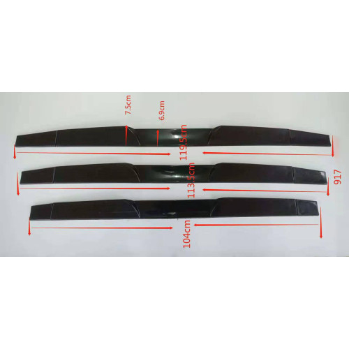 Eleron universal pentru portbagaj/haion, negru lucios, cu 3 capete – UNIV-091