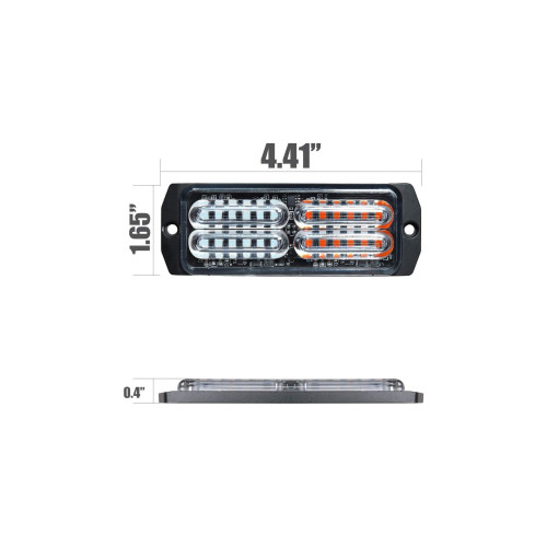 Lampă LED stroboscopică profesională 12–24V pentru semnalizare auto, O-87-20LED