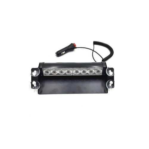 Lampă stroboscopică LED 12V 8W pentru parbriz, cu ventuze și 3 moduri (TL109)