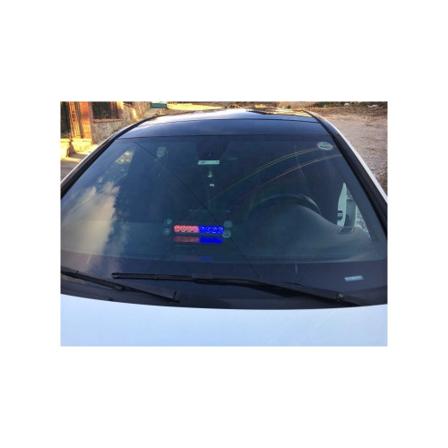 Lampă stroboscopică LED 12V 8W pentru parbriz, cu ventuze și 3 moduri (TL109)