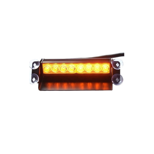 Lampă stroboscopică LED 12V 8W pentru parbriz, cu ventuze și 3 moduri (TL109)