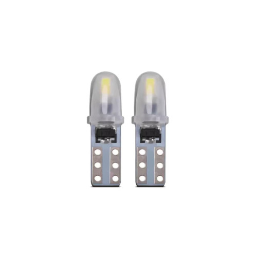 Set 2 becuri LED T5 24V CANBUS nonpolar, 2xSMD 3014 (Alb/Albastru/Rosu)
