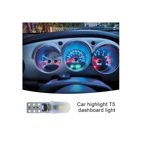 Set 2 becuri LED T5 24V CANBUS nonpolar, 2xSMD 3014 (Alb/Albastru/Rosu)