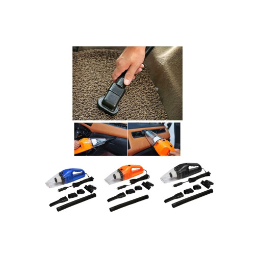 Aspirator auto portabil 12V cu accesorii si filtru lavabil, compact (Cod 8802)