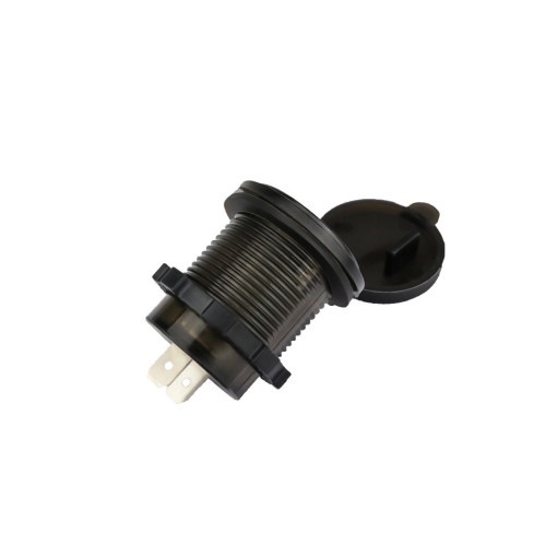 Mufă de bord încărcător auto USB QC3.0 cu voltmetru 12–24V DS2031