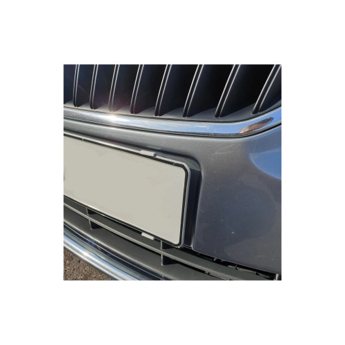 Set 4 suporți pentru număr de înmatriculare Tiger Slim, negru, fără ramă