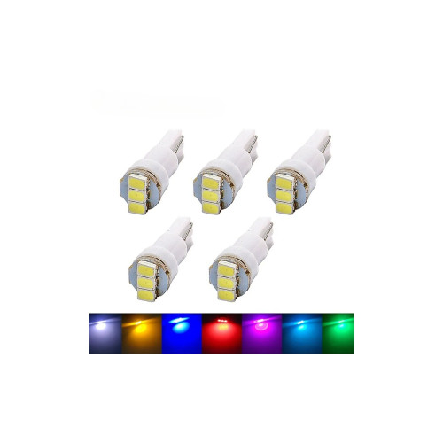 Bec LED T5 12V cu 3 SMD, pentru bord auto, cod 4014 (set)