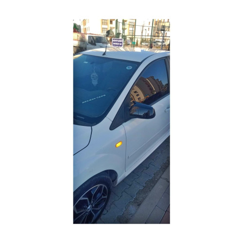 Capace oglinzi tip Batman negru lucios, compatibile Ford Focus II 2004-2008 (set 2)