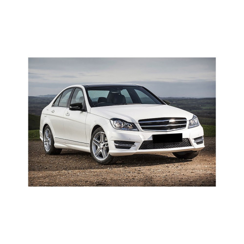 Capace oglinda tip Batman negru lucios pentru Mercedes C W204/C204 (2007–2014)