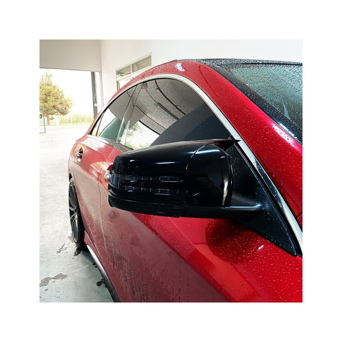 Capace oglinzi tip Batman pentru Mercedes-Benz CLA W117 2013-2018, negru lucios
