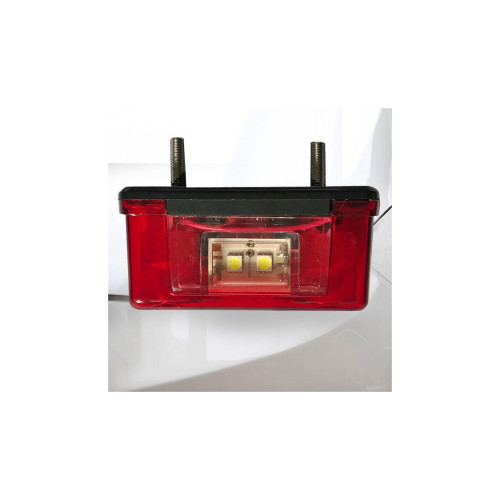 Lampă număr cu LED alb/roșu 12V/24V pentru remorcă/auto, cod L0035