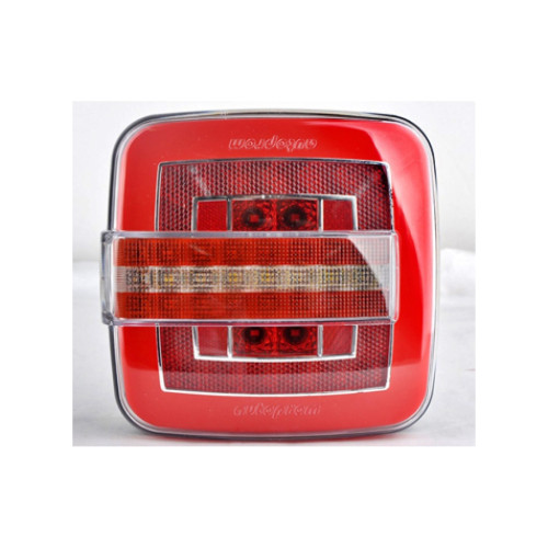 Lampă stop pătrată LED SMD 24V cu semnalizare dinamică, 5 funcții