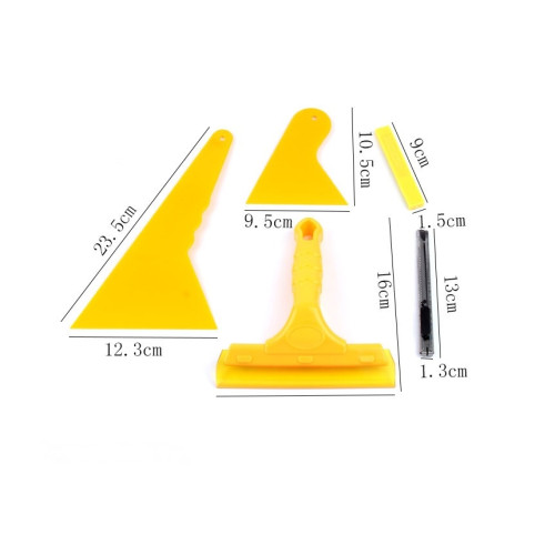 Set de scule pentru montaj folie auto și decorativă TM-501, cu raclete și cutter