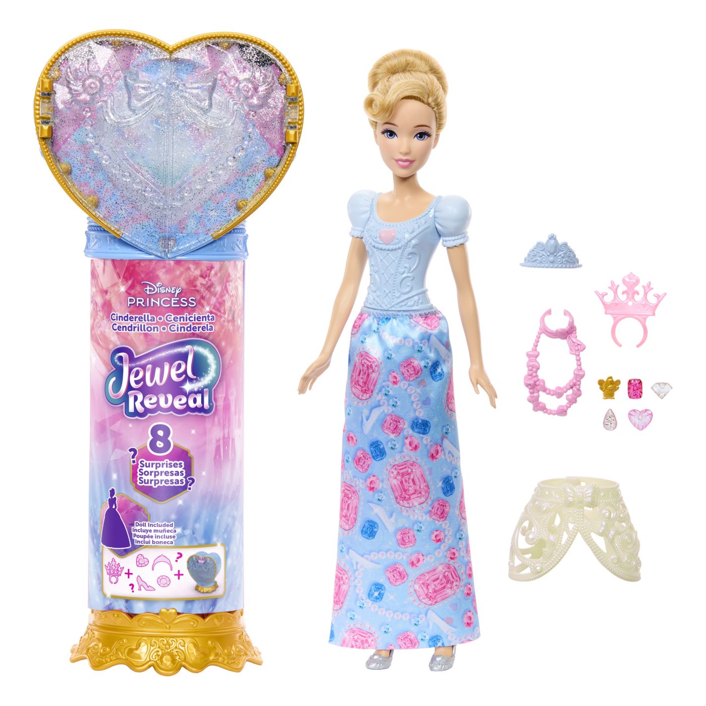 DISNEY PRINCESS JEWEL REVEAL PAPUSA CENUSAREASA SuperHeroes ToysZone