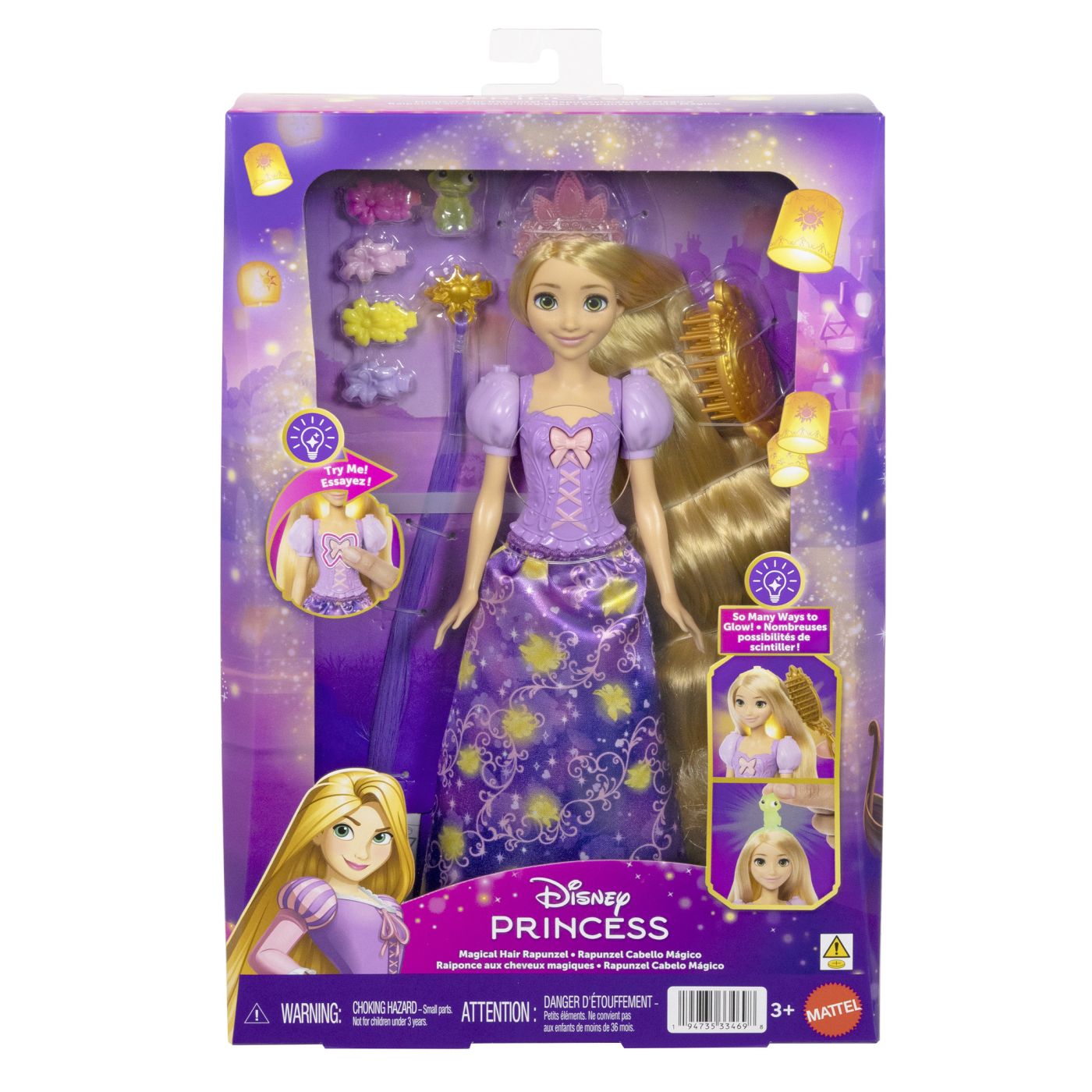 DISNEY PRINCESS SET PARUL MAGIC AL LUI RAPUNZEL CU PAPUSA SI ACCESORII SuperHeroes ToysZone