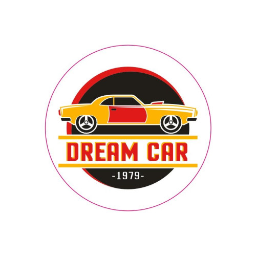 Abtibild auto Dream Car din vinil ORACAL, 9,5 cm, rezistent la exterior