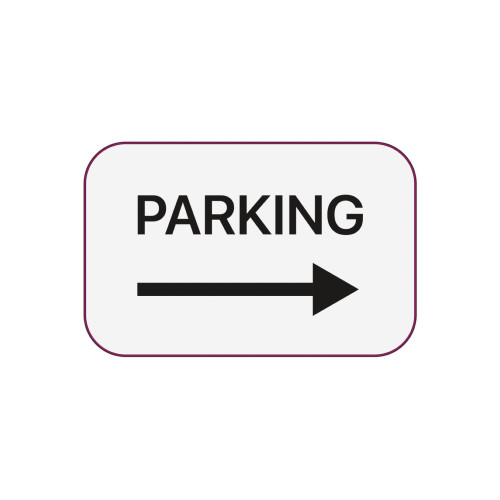 Abțibild indicator parcare dreapta, autocolant Oracal 13 cm TAG 033/T2