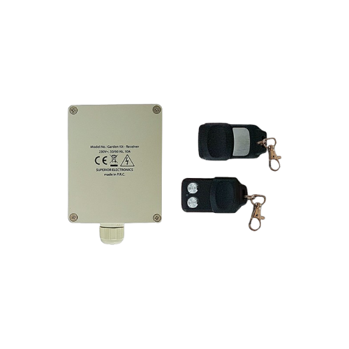 Kit receptor 433.92 MHz pentru automatizări exterior cu 2 telecomenzi PREMIUM, 12/24V
