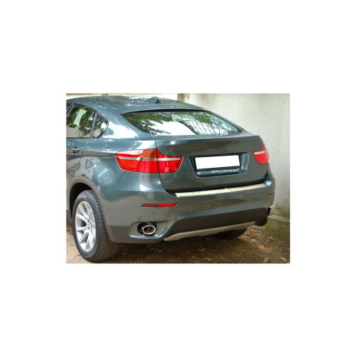 Ornament crom protectie prag portbagaj din inox pentru BMW X6 F71 (2008-2014)