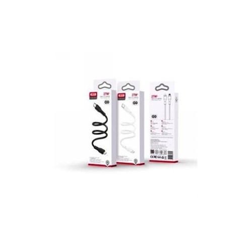 Cablu USB-C la USB-C 60W Quick Charge pentru încărcare și transfer date, negru