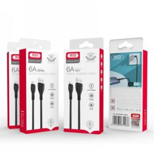 Cablu Micro USB 6A Quick Charge 6A pentru încărcare rapidă și date, 1 m, negru