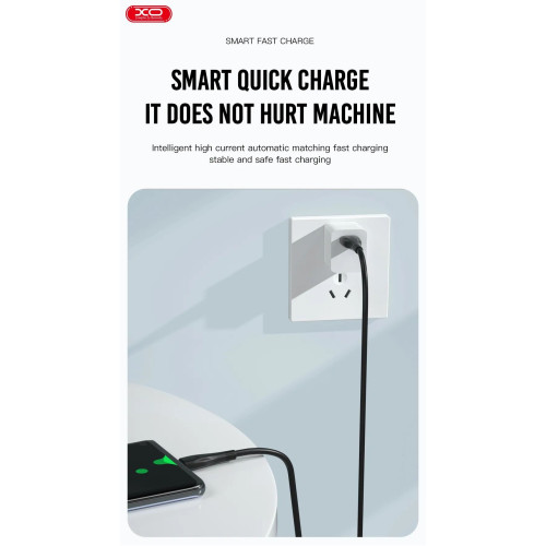 Cablu Micro USB 6A Quick Charge 6A pentru încărcare rapidă și date, 1 m, negru