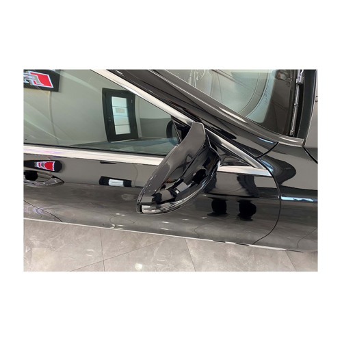 Capace oglinzi tip Batman, negru lucios, pentru Mercedes-Benz Clasa E W213 (2017–2020)