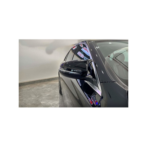 Capace oglinzi tip Batman, negru lucios, pentru Mercedes-Benz Clasa E W213 (2017–2020)