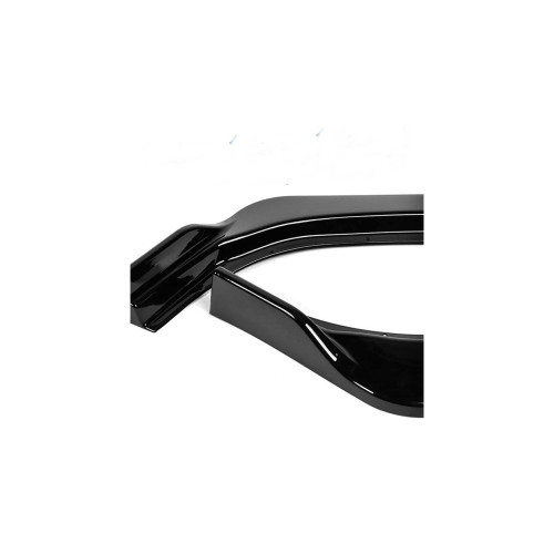 Prelungire bară față universală (spoiler) negru lucios, ABS flexibil, 175 cm