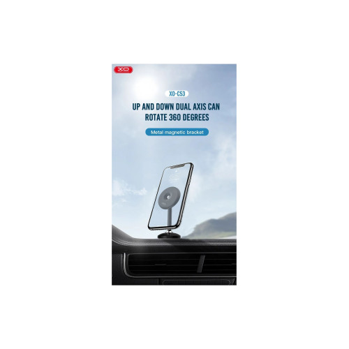 Suport telefon magnetic premium pentru mașină, negru, XO-C53