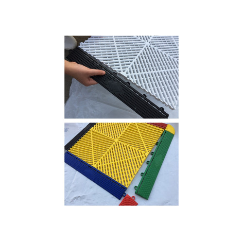 Margine roșie pentru pardoseală modulară TATA PP 40x6x1,8 cm, trafic intens