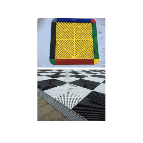 Margine pardoseală modulară tip tată PP 40x6x1,8 cm, negru, trafic intens