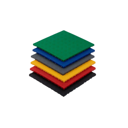 Pardoseală modulară plină din PP 40x40x1,8 cm pentru garaj, trafic intens, roșie