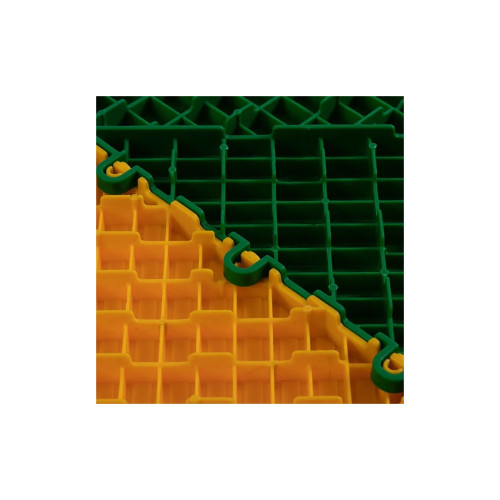 Pardoseală modulară plină din PP 40x40x1,8 cm pentru garaj, trafic intens, roșie