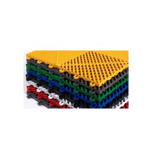 Pardoseală modulară ventilată PP 40x40x1,8 cm, trafic intens, negru – PM10002