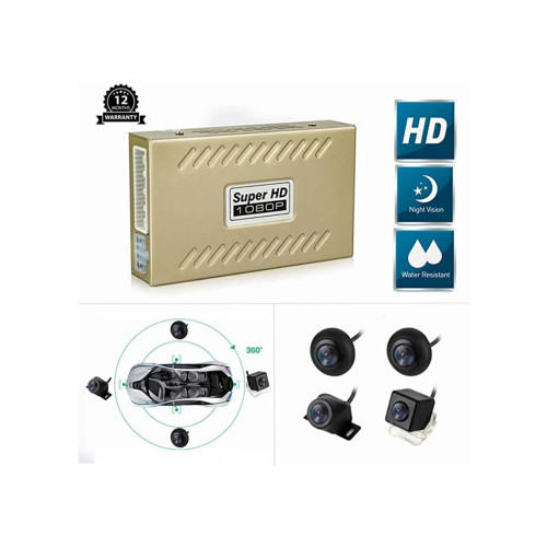 Kit camere auto DVR 360° 3D 1080P cu 4 camere wide si vedere nocturna (360DVR-T5)