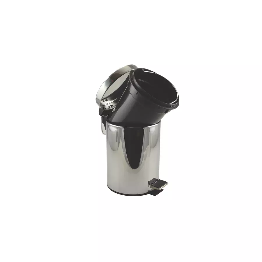 Coș de gunoi Perfect Home cu pedală, 20 L, inox/plastic, resigilat