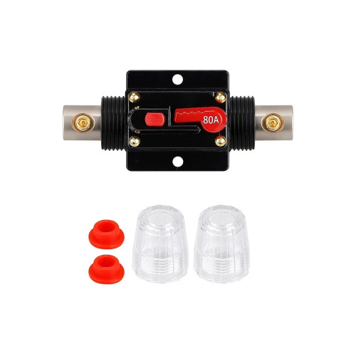 Siguranță automată cu buton de reset 80A, 32V DC, cod A207 (OEM)