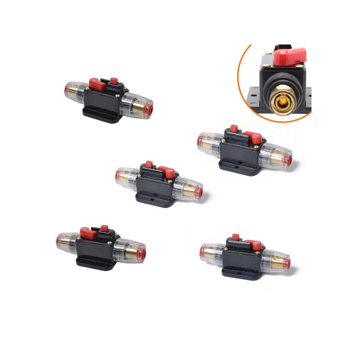 Siguranță automată cu buton de reset 80A, 32V DC, cod A207 (OEM)