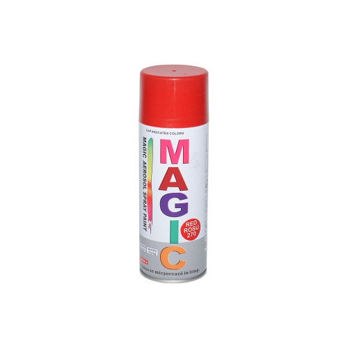 Spray vopsea Magic rosu 400 ml (Cod 270) – acoperire uniforma, uscare rapida