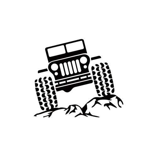 Abtibild auto 4x4 Vehicul, autocolant decorativ pentru exterior si interior (J108-13)