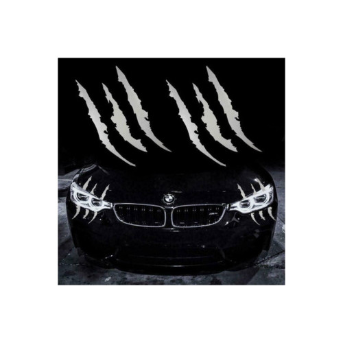 Abțibild auto „Zgârieturi de gheare” pentru faruri, 39x10 cm, diverse culori (NDZ-03)