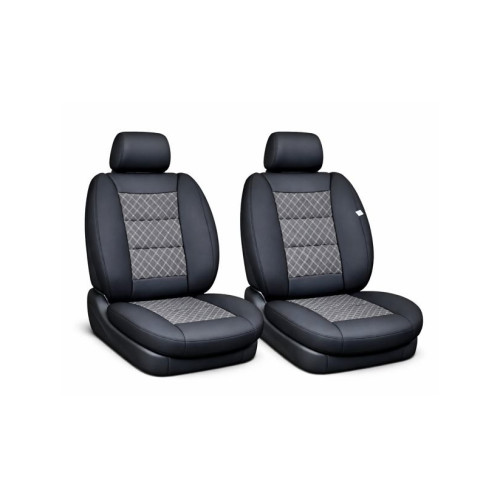 Set huse scaune auto universale premium, negru, cu bancheta spate fractionata