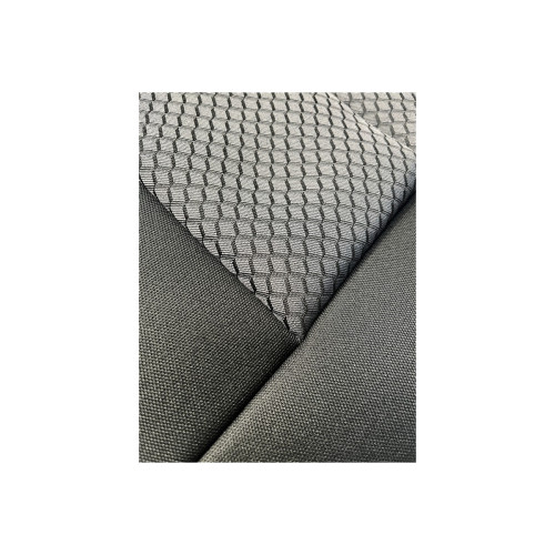 Set huse scaune auto universale premium, bancheta fractionata, negru-gri