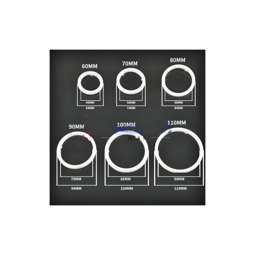 Set 2 inele Angel Eyes LED COB 12V waterproof, diametru 60 mm (HH-YG60)