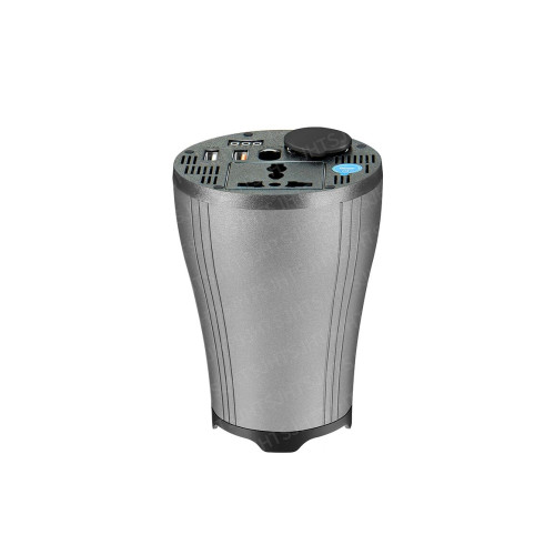 Invertor auto premium 150W 12V-220V cu USB-C, QC 3.0 și priză 220V