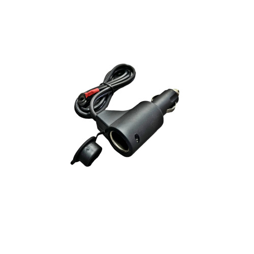 Mufă brichetă auto 2 în 1 cu cablu 1 m, model profesional LMK02