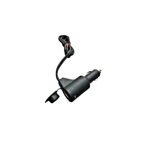 Mufă brichetă auto 2 în 1 cu cablu 1 m, model profesional LMK02