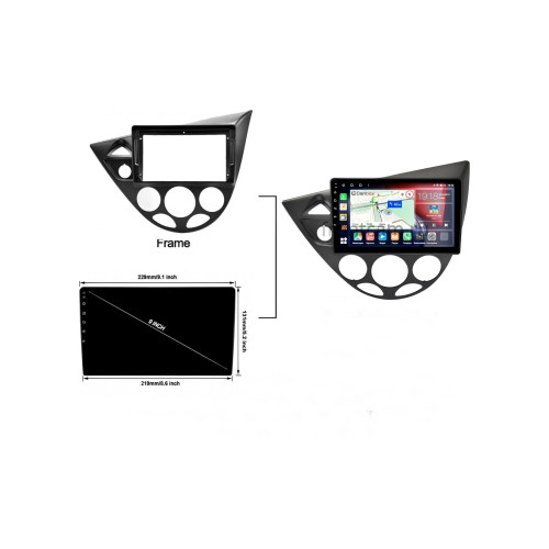 Rama adaptoare navigatie 9 inch cu cablaj pentru Ford Focus I (1998–2005) NV3053